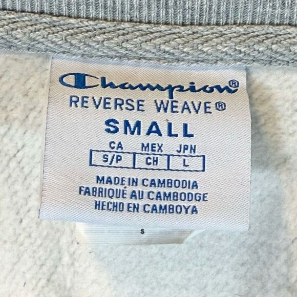 Champion Life Women's Small Reverse Weave Crop Cut Off Crew Sweatshirt Top - Picture 6 of 11